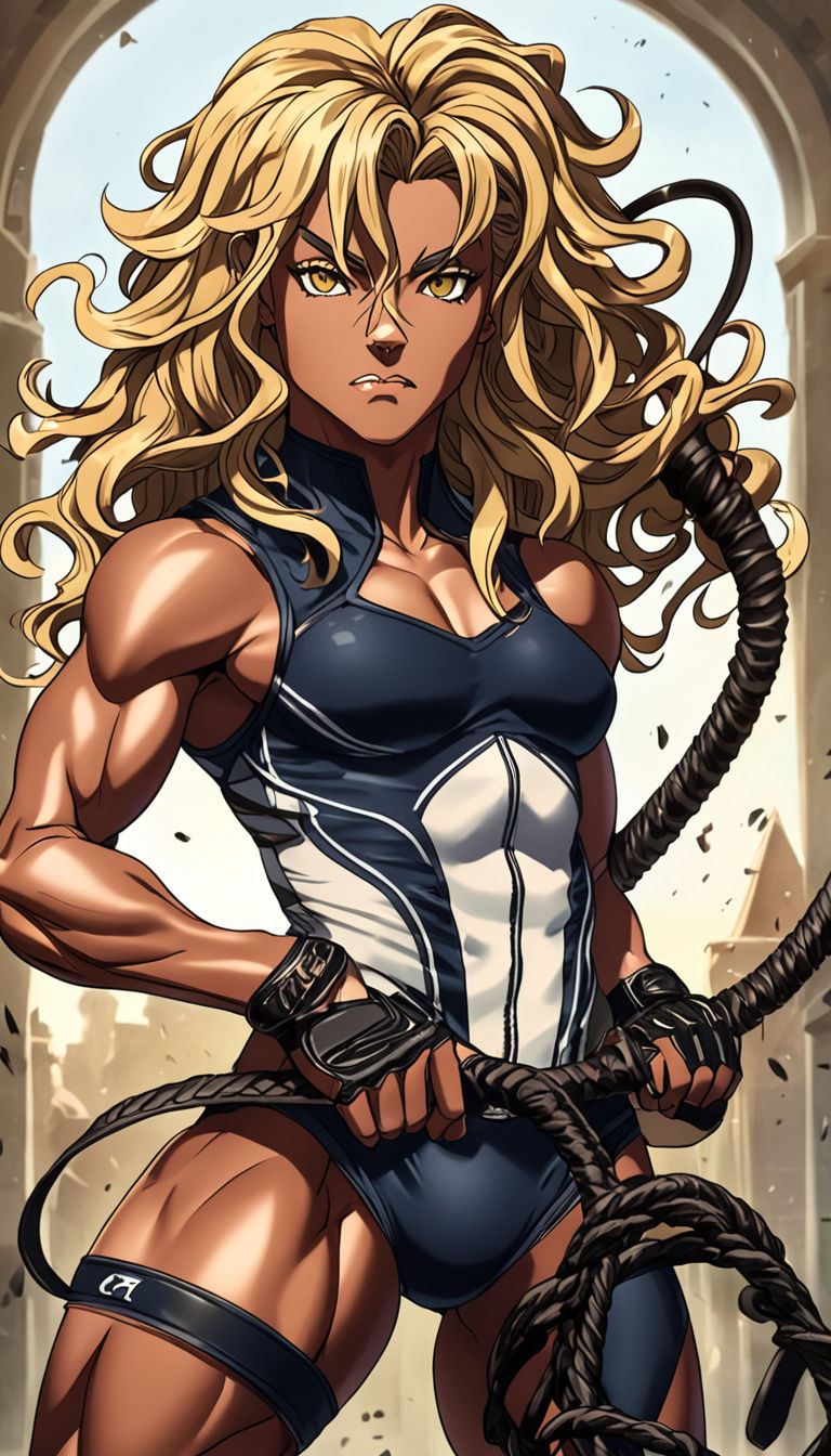 Anime Portrait: Latina Witch Hunter in Dark Fantasy Style