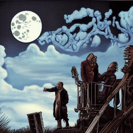 Frankenstein's Creation in Bernie Wrightson Style