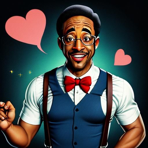 With suspenders and glasses, a nerdy delight,
Steve Urkel, a...