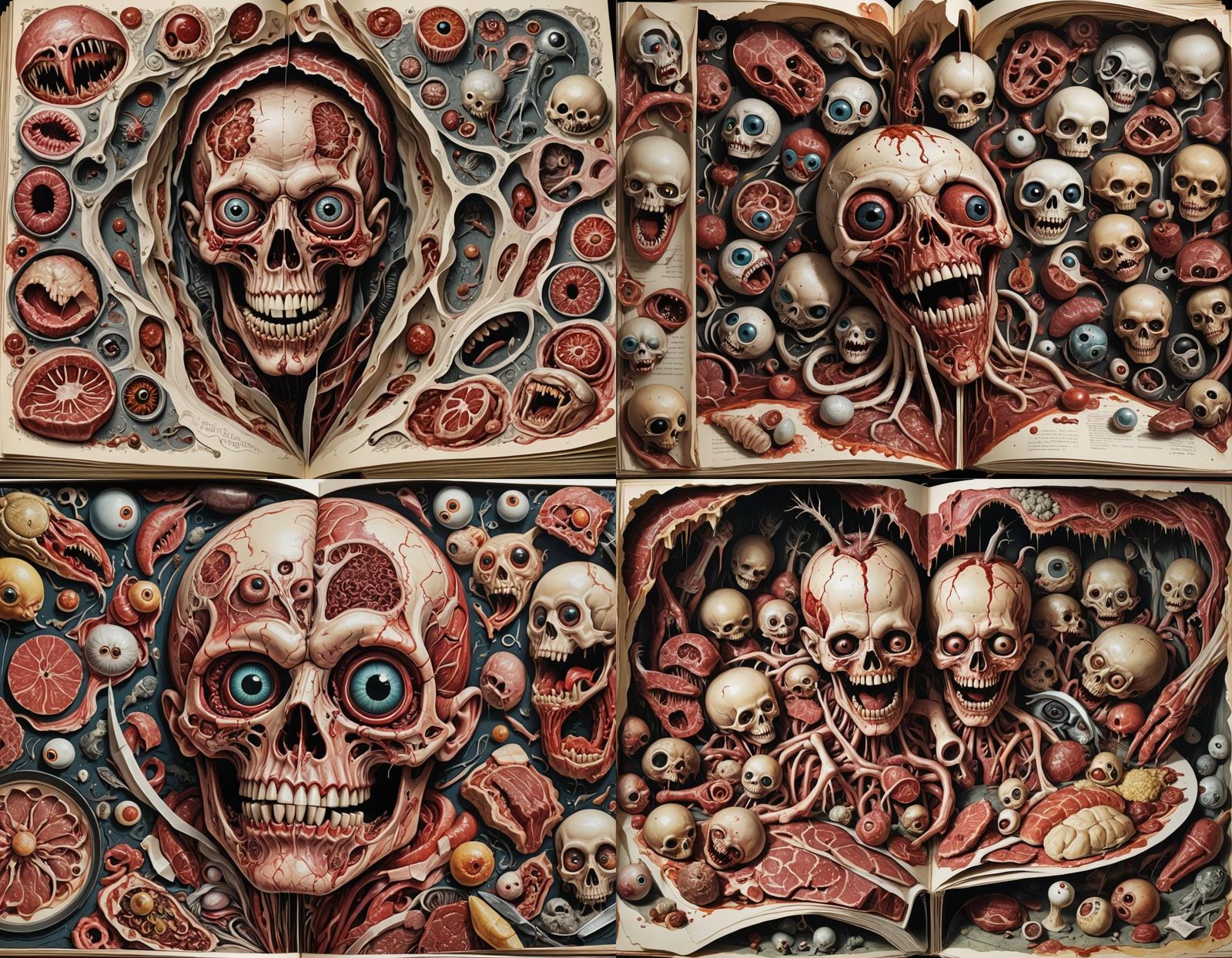 Horrific Pop-Up Book with Rancid Meat