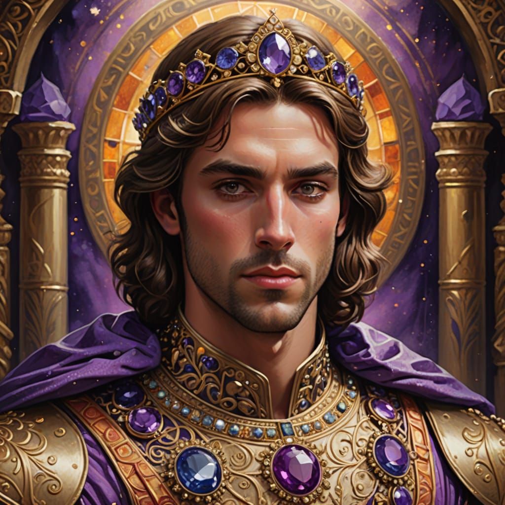 Prince Troilus of Troy in Regal Attire