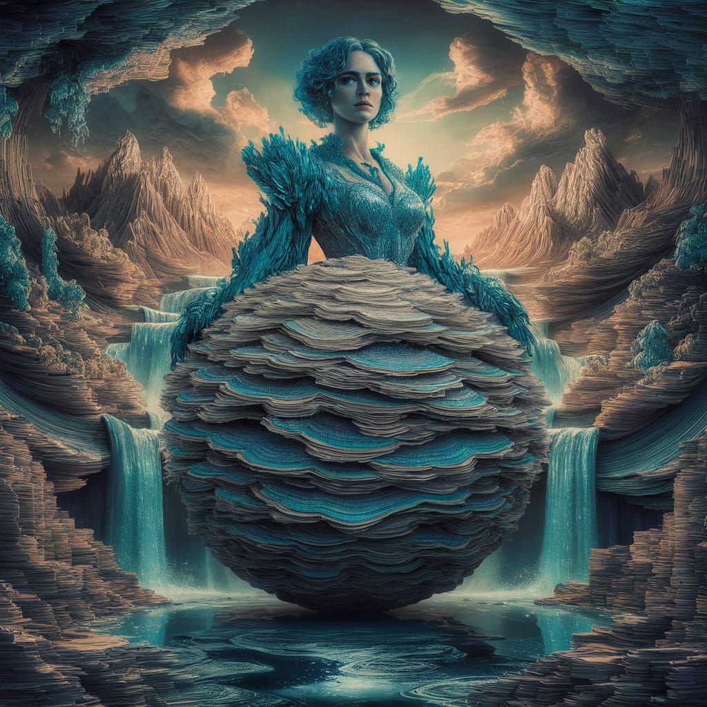 Paper Woman on a Planet of Words