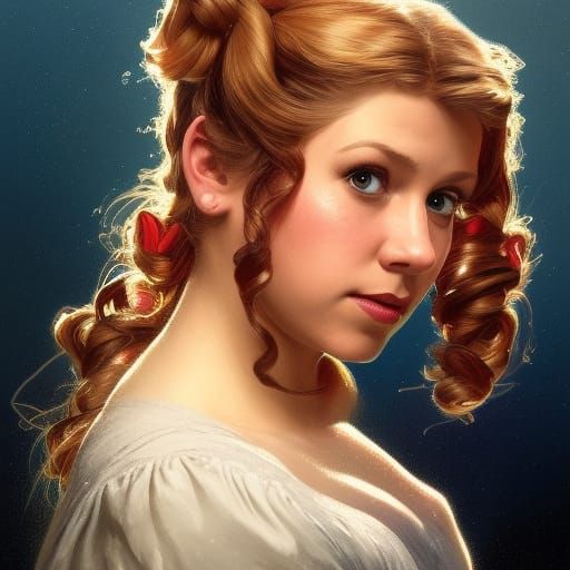 Dorothy Gale Portrait in Digital Art Style