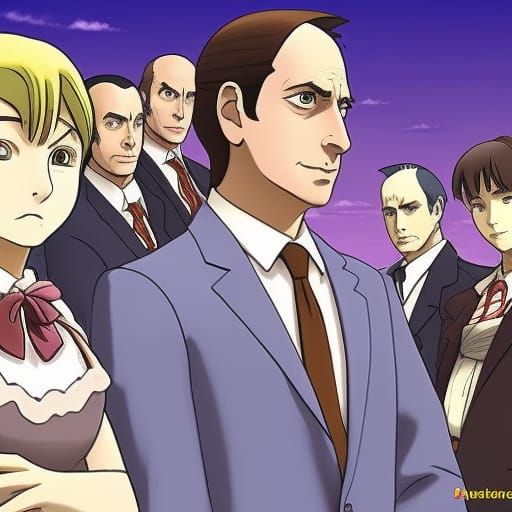 Saul Goodman Anime Style Key Visual