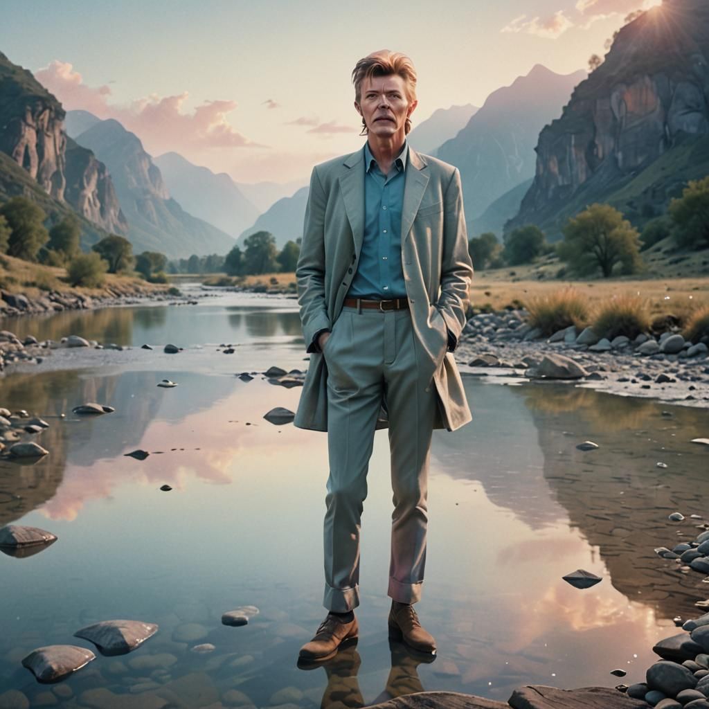 David Bowie in Heaven: Ethereal Concept Art