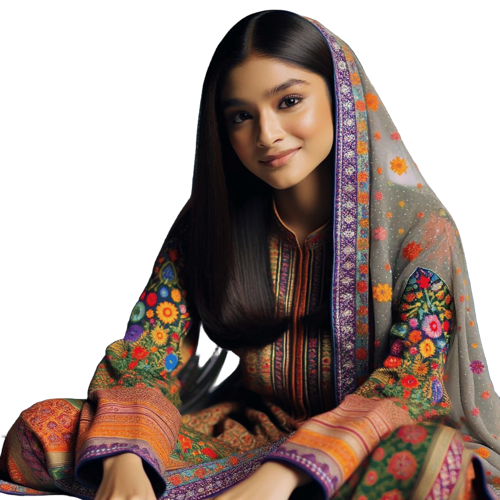 South Asian Beauty in Elegant Saree