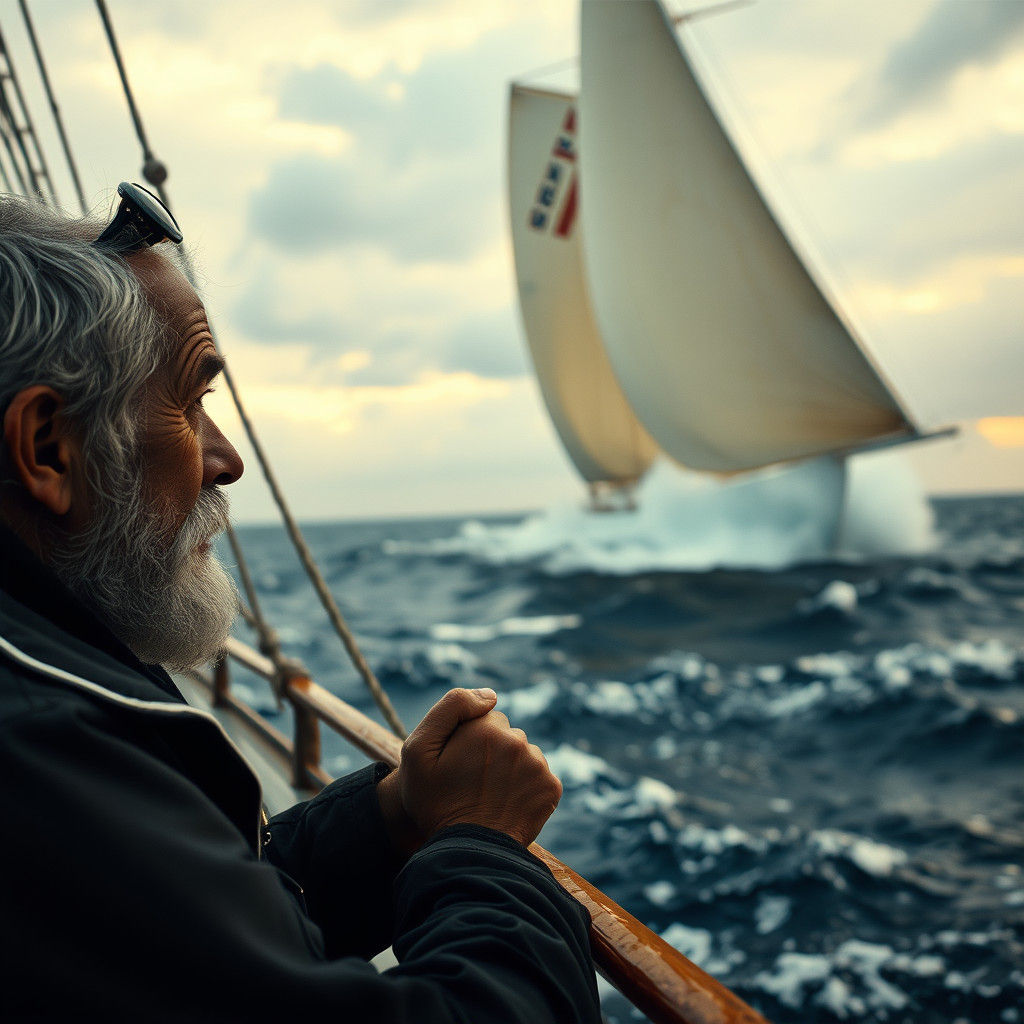 Weathered Sailor Recounts Tales of the Sea