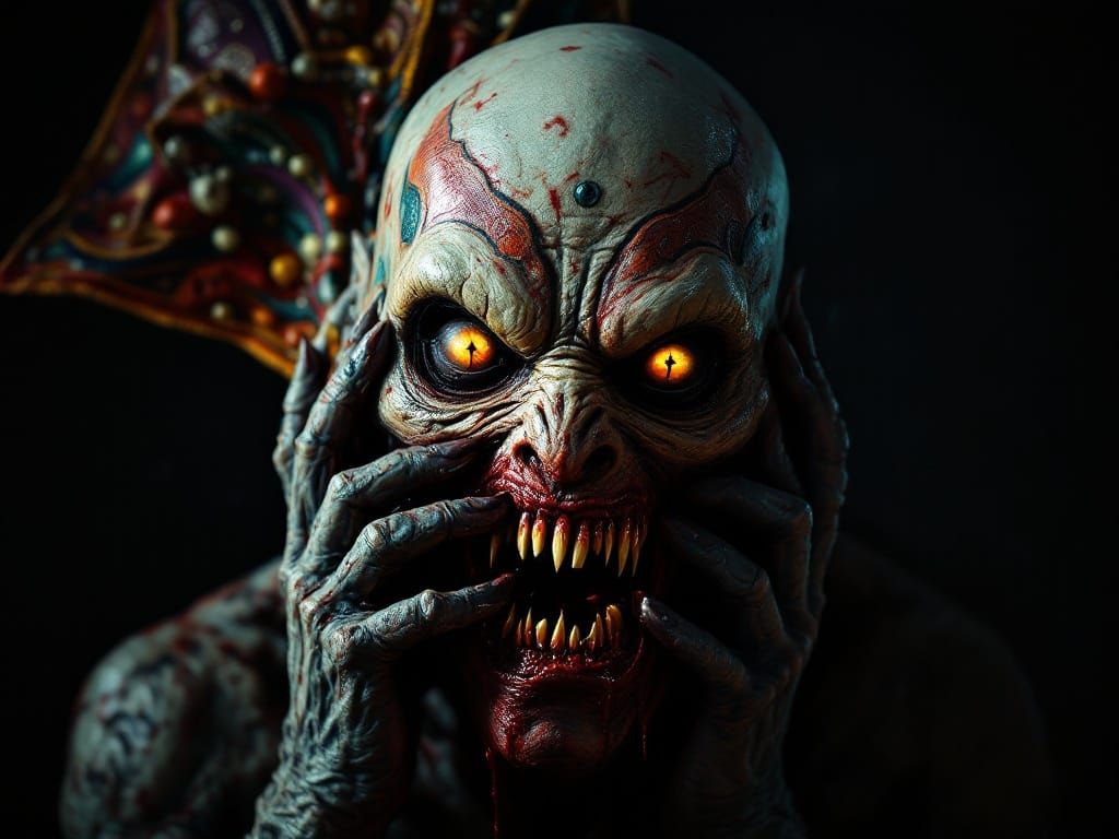 Grotesque Monster Unmasked: Horror Concept Art