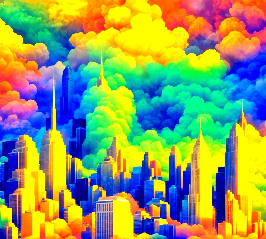 Circuit Board Buildings Form Futuristic City