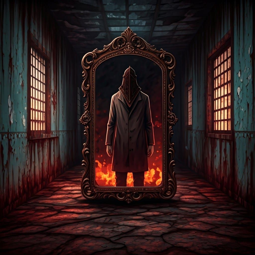 Surreal Rusted Morgue: Silent Hill Anime Art