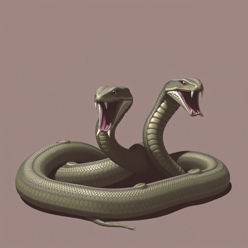Stylized Image of Serpents