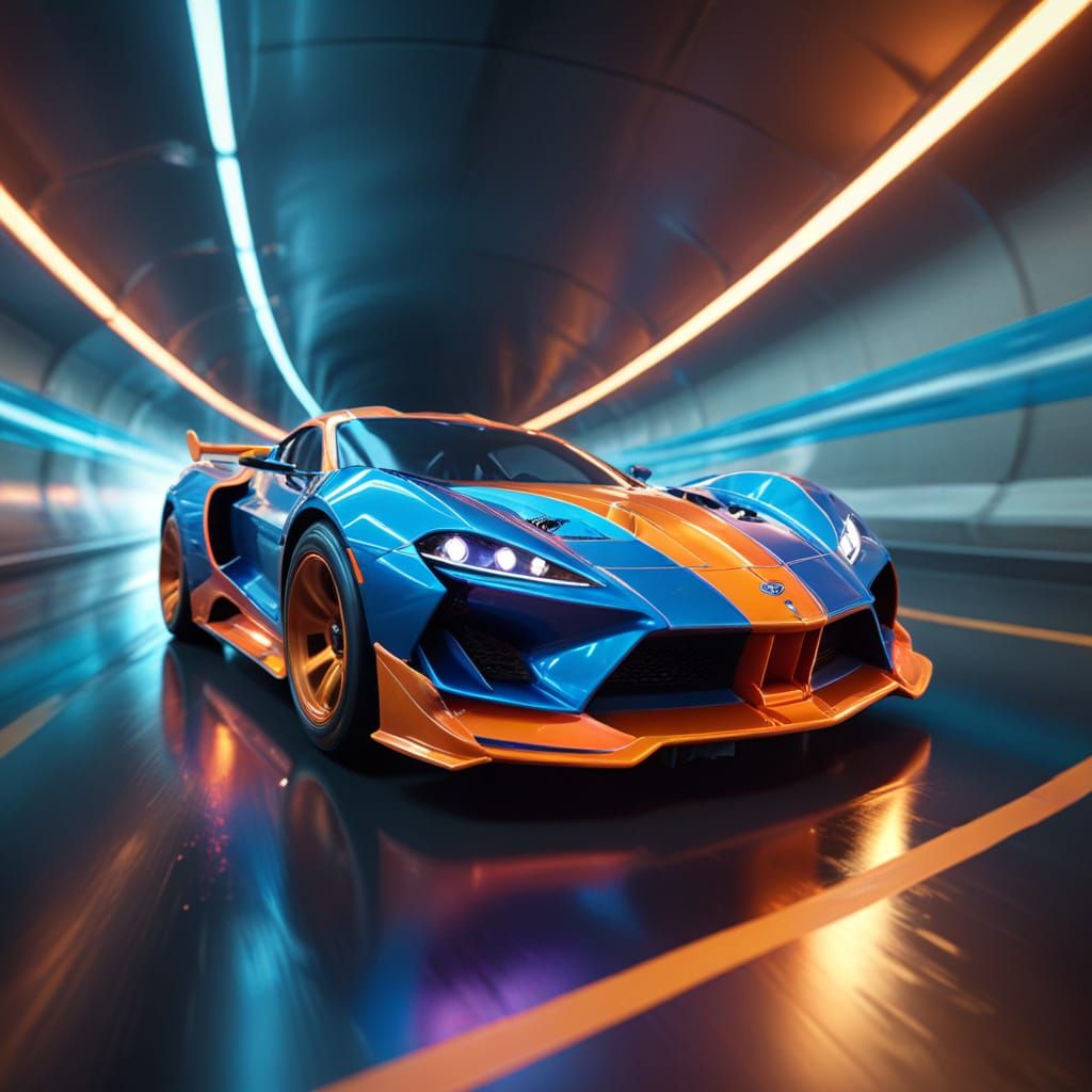 Hot Wheels car racing