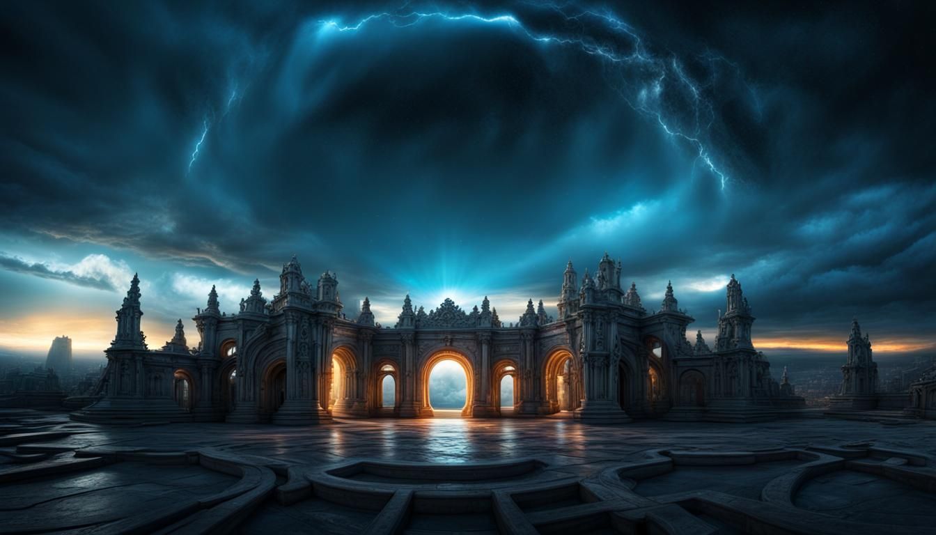 Interdimensional Portal to Enlightenment: Hyperrealistic Ima...