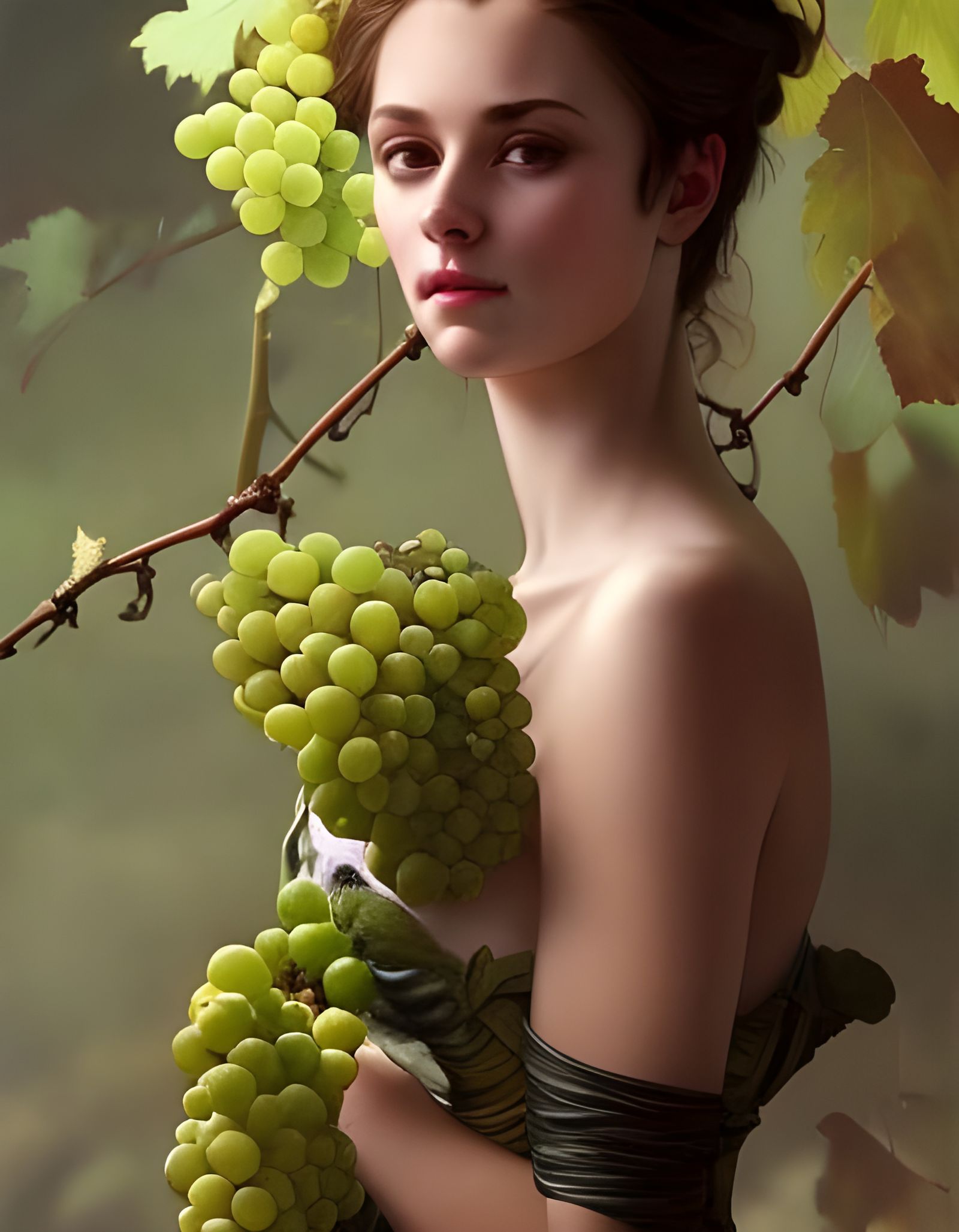 Photorealistic Image of Grapes