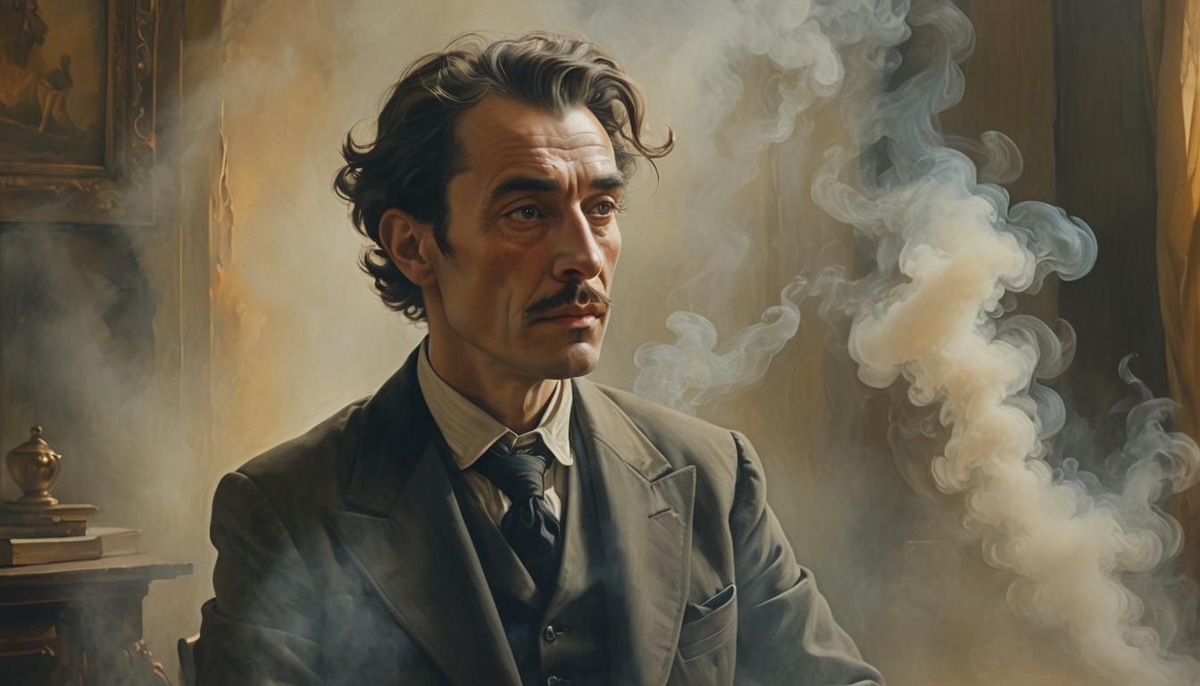 Surrealist Portrait in Dreamlike Style