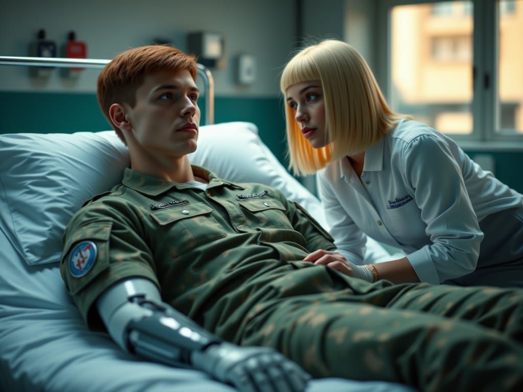 Wounded Soldier Receives Medical Attention