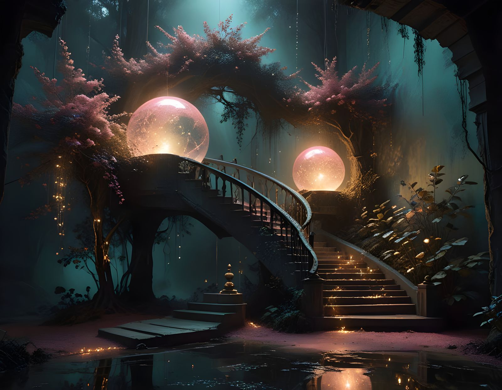 Triangular Sky Over Organic Architecture