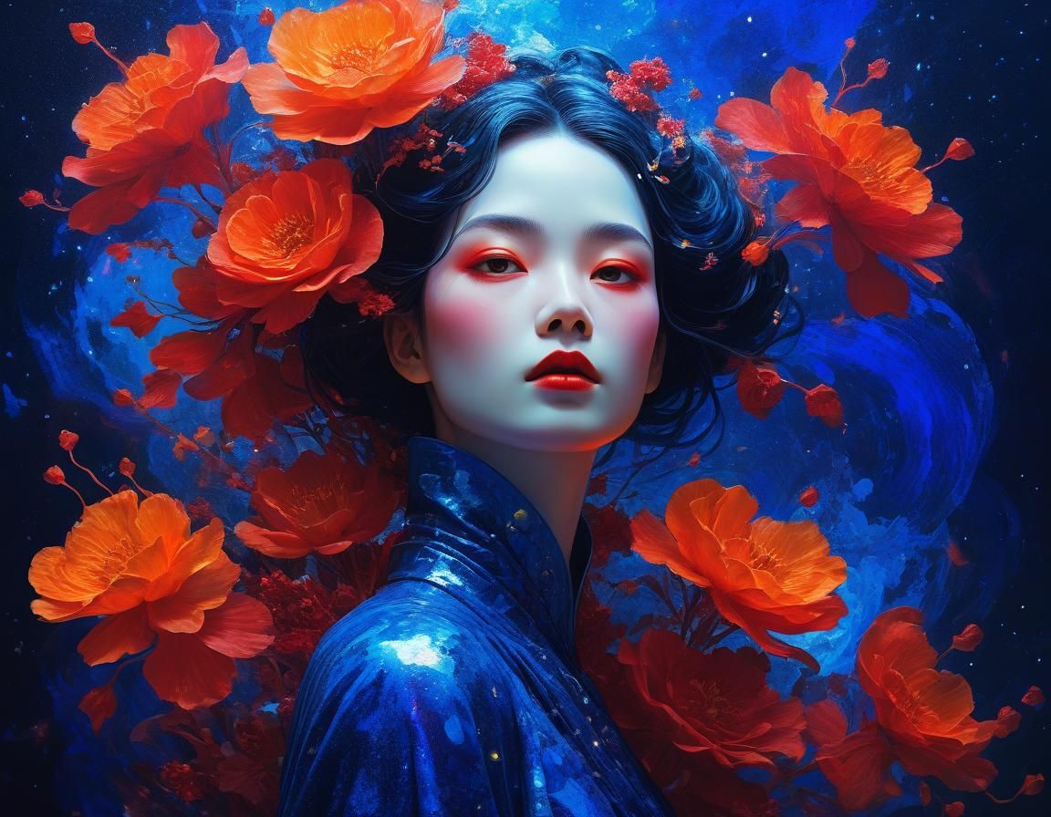 Ethereal Floral Arrangement in Abstract Impressionism