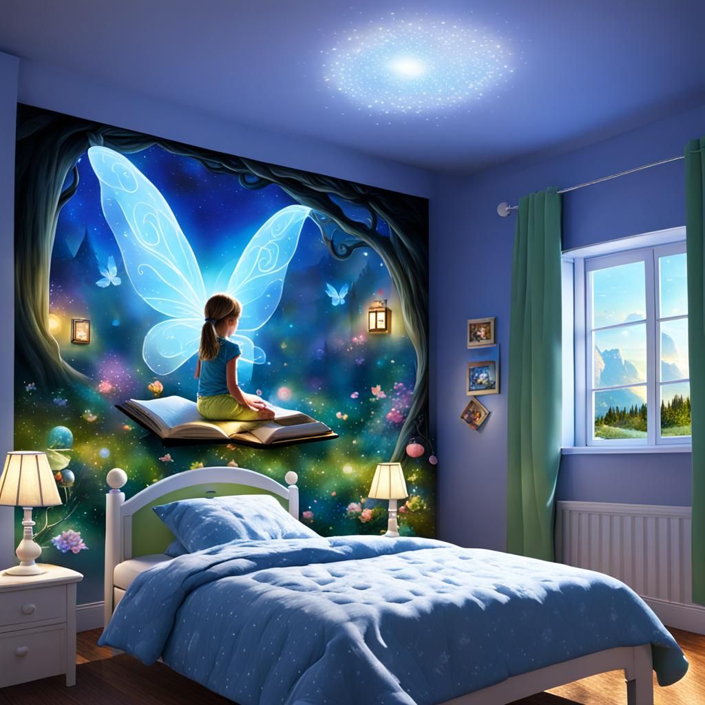 Child's Bedroom Portal to Fairy Tale World