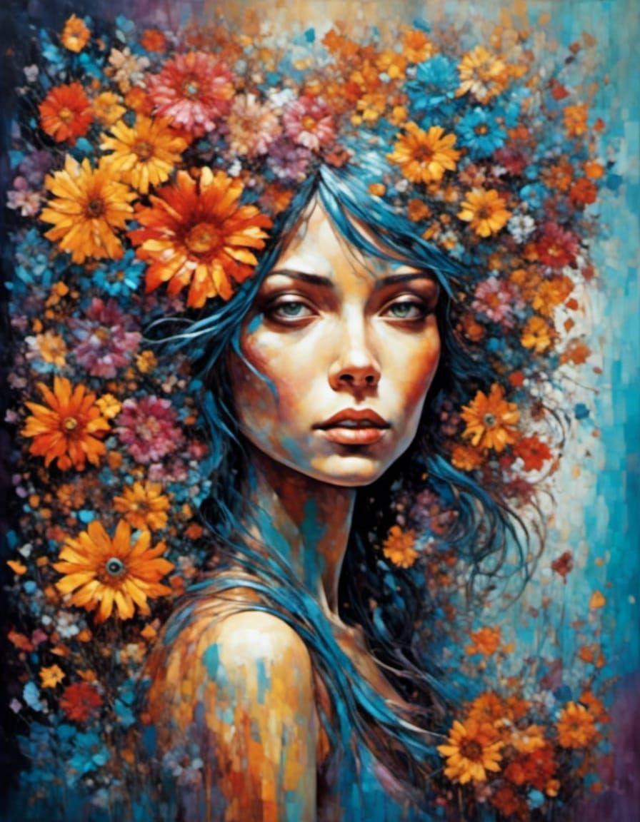 AI Self-Portrait in Comic Book Style