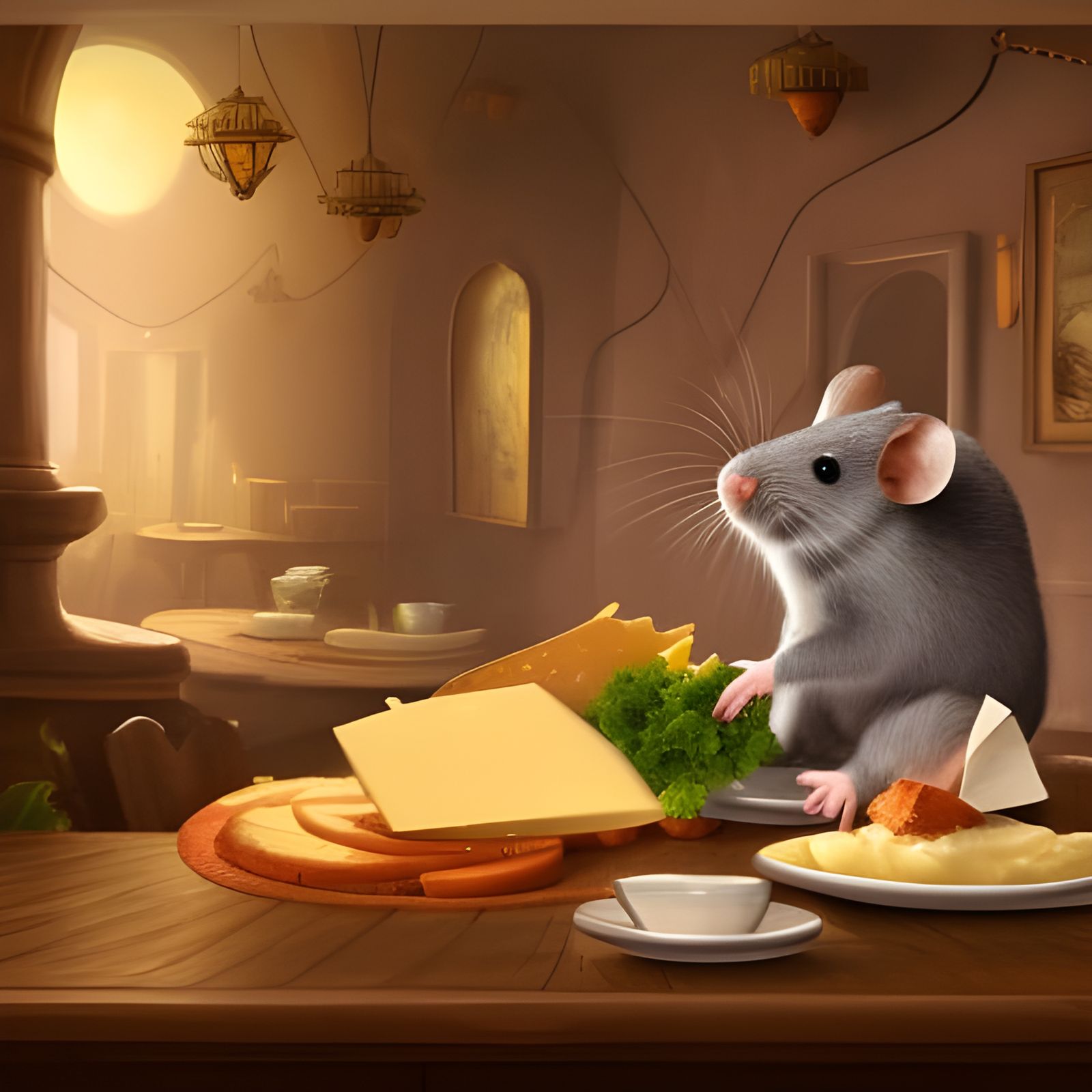 With his date not turning up had Monty the mouse bitten off more than he could chew?