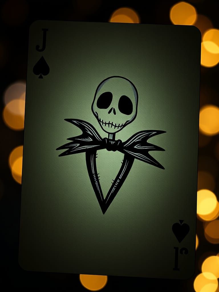 Surreal Jack of Spades Portrait in Hyperdetailed Volumetric....