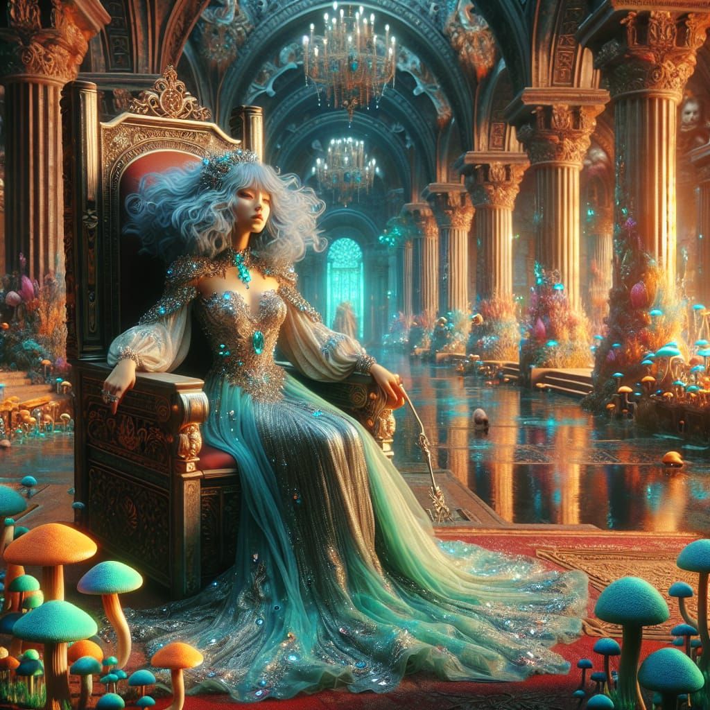Renaissance Queen in Mushroom Palace