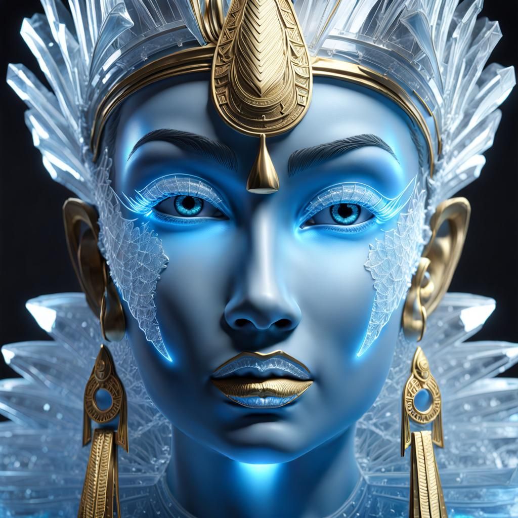 Ice Goddess in an Egyptian Temple