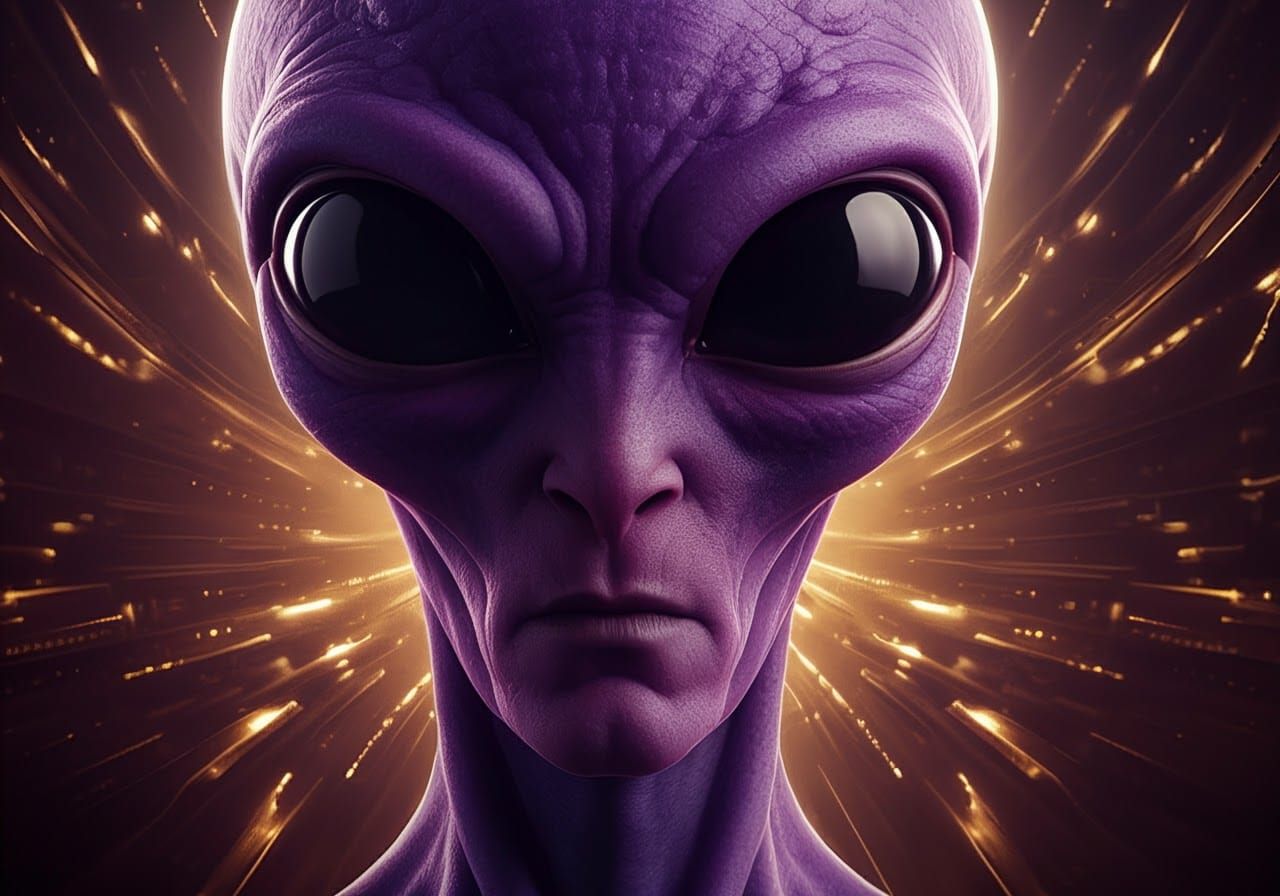 Intergalactic Portrait in Triadic Colors