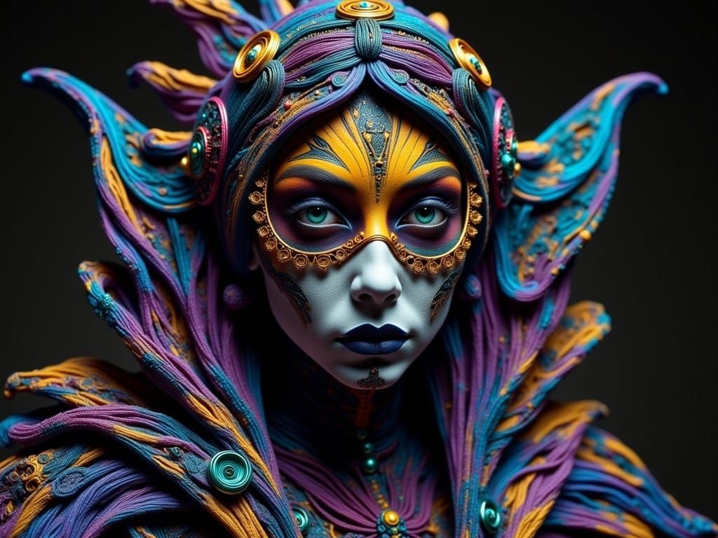 Steampunk Boho Stroller in Vibrant, Dramatic Colors