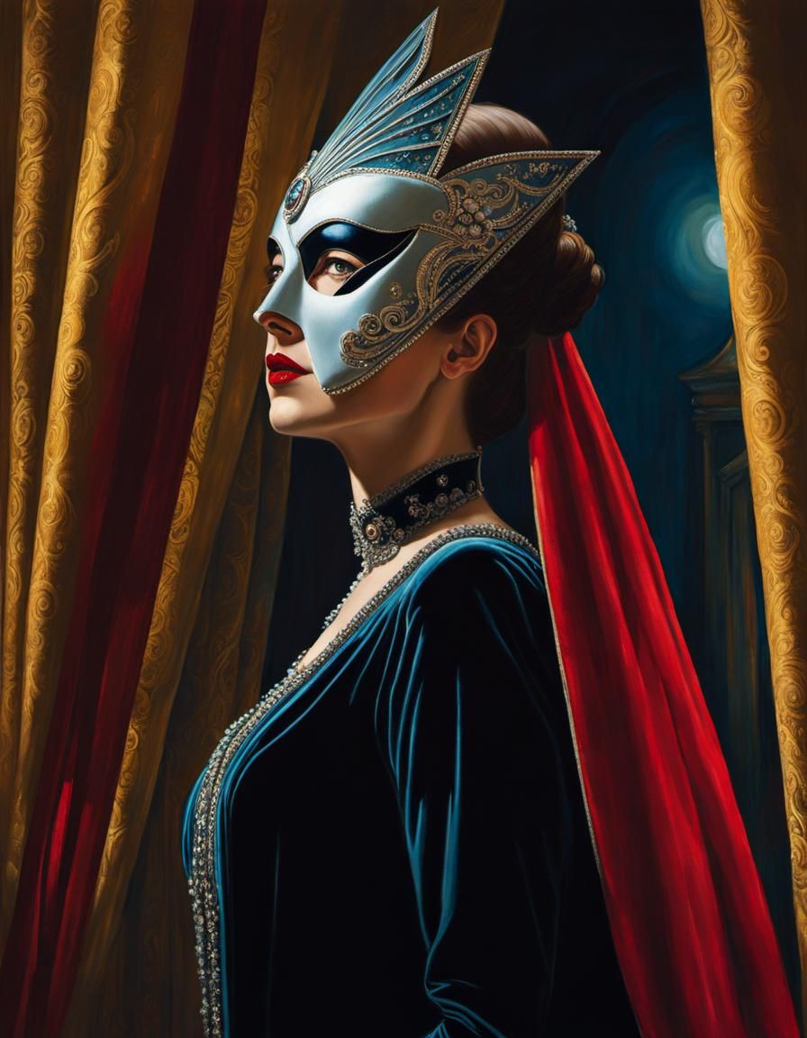 Eldritch Opera: Actress in Velvet Gown