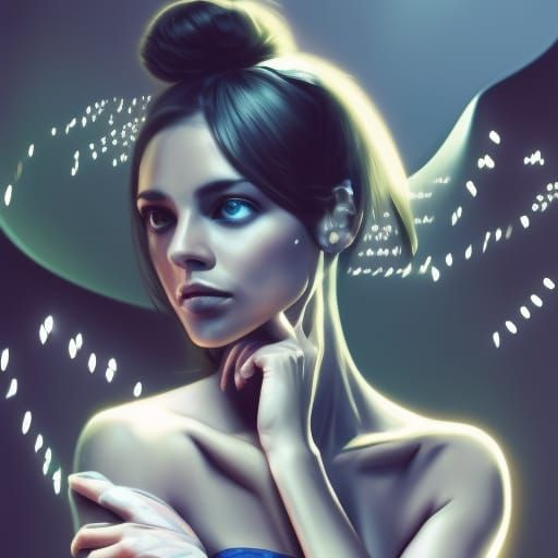 Entrancing Portrait with Dynamic Lighting