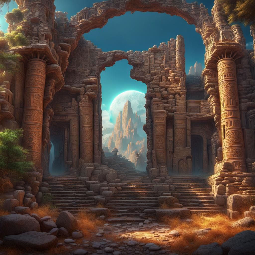 Psychedelic Realm: Ancient Ruins Reveal Transcendent Secrets