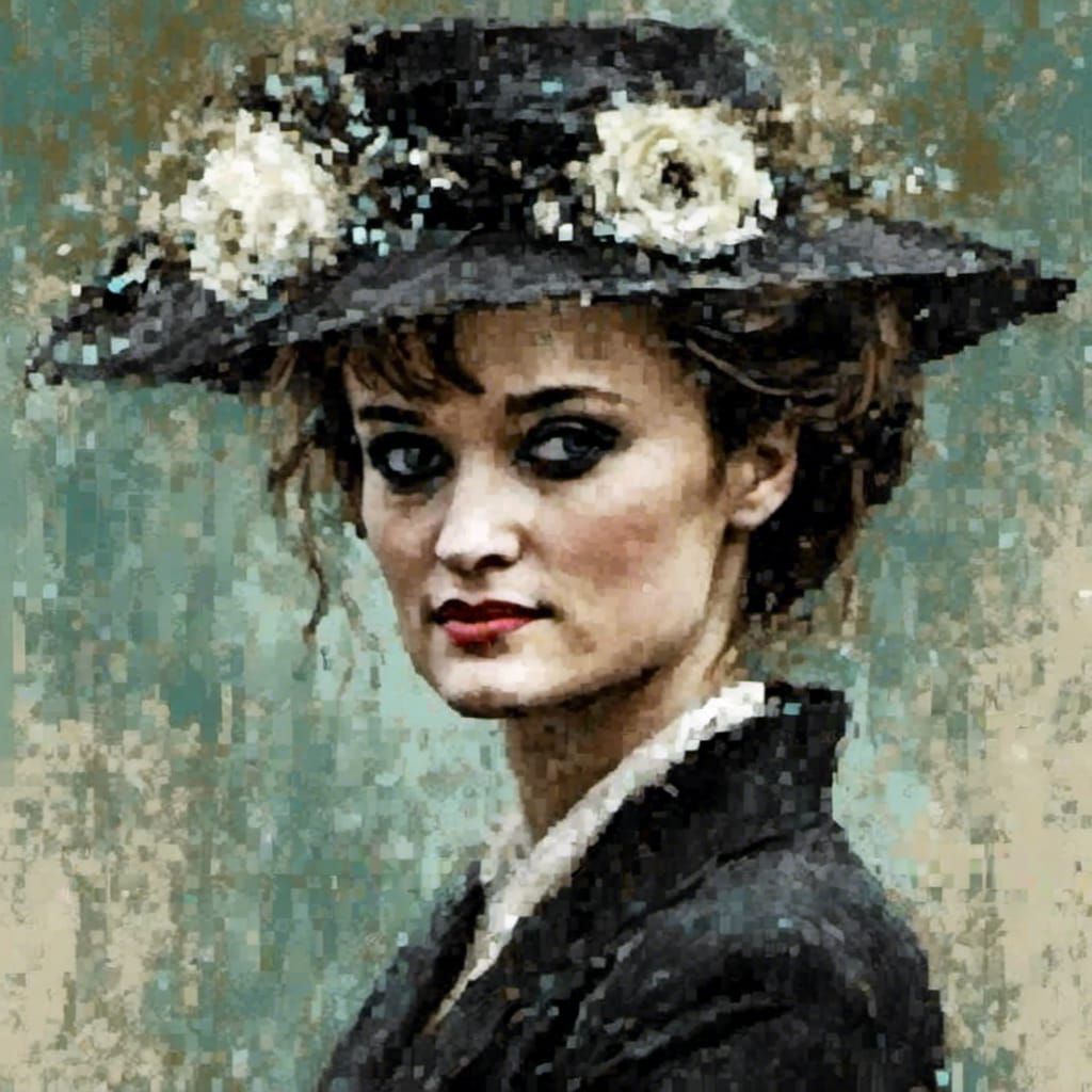 Audrey Hepburn in Halftone Glitch Apothecary