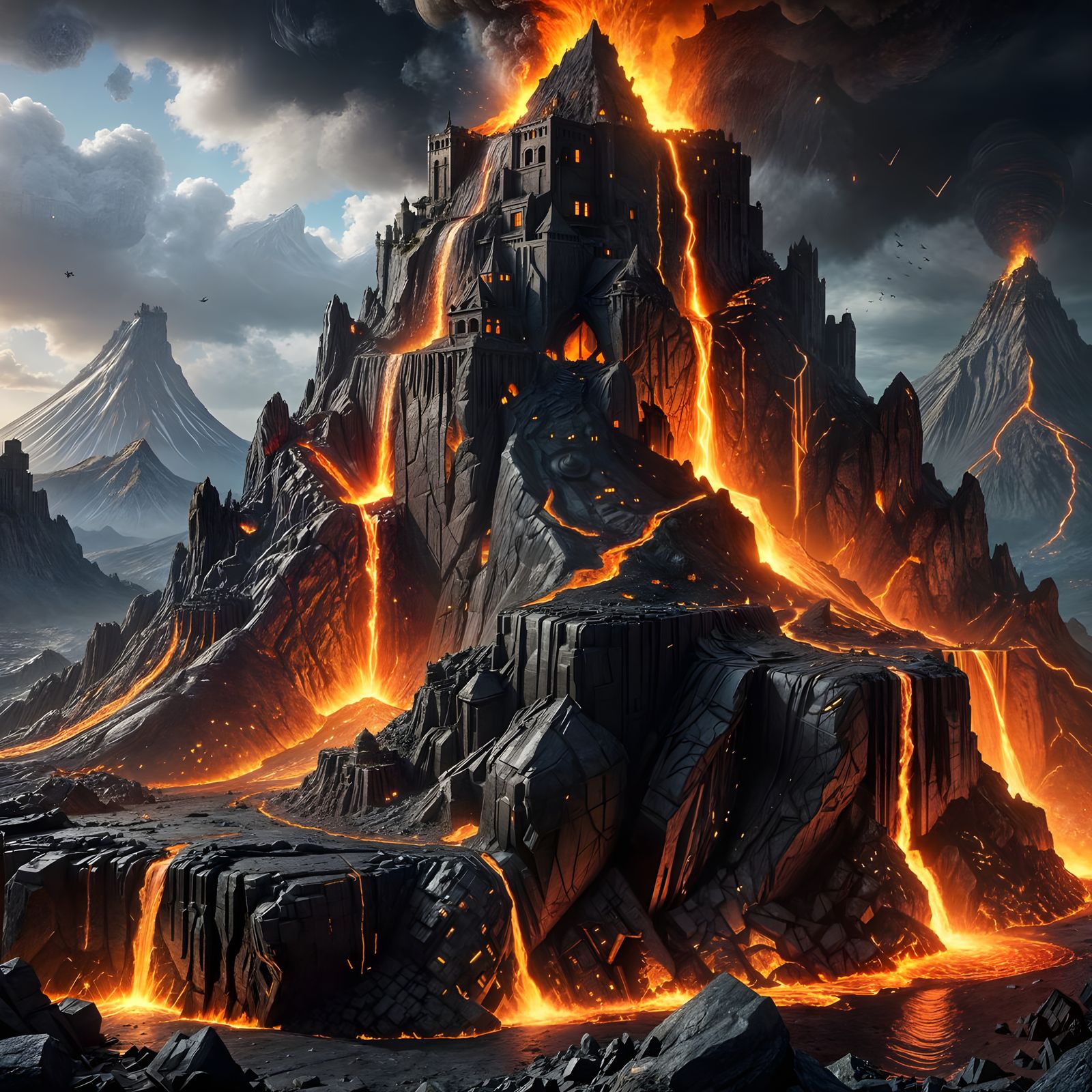 Secret Villain Lairs: Underground Bases and Volcano Fortress...