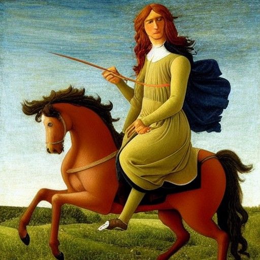 Nobleman Riding A Horse II