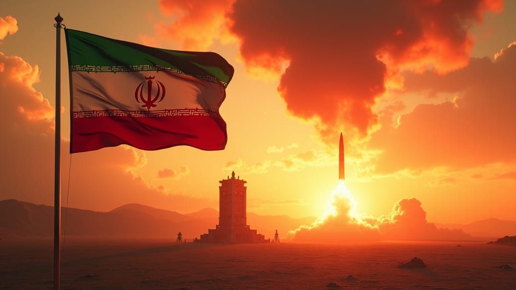 Majestic 3D Iranian Power: Nuclear Missile Launch