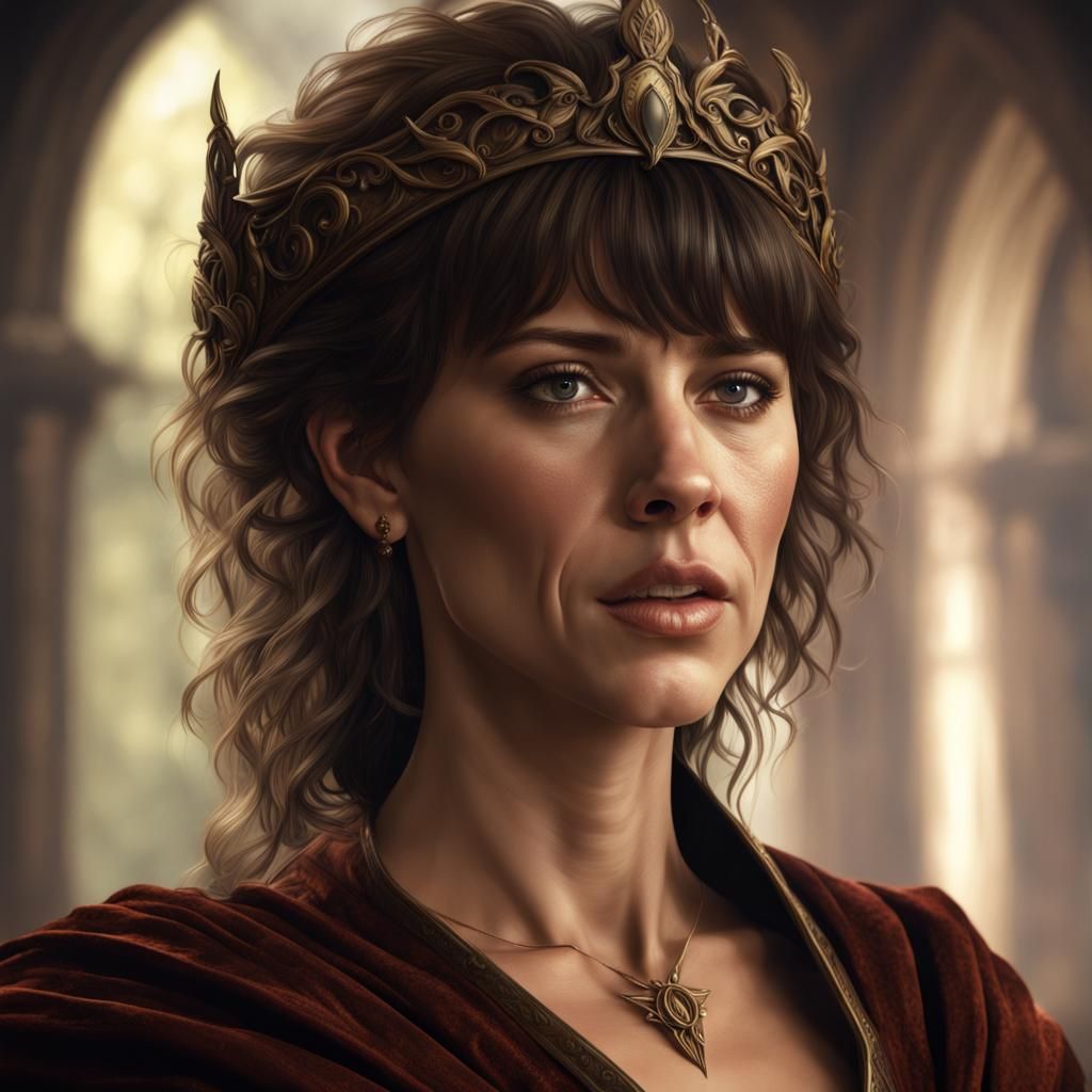 Elven Noble Portrait in Baroque Style