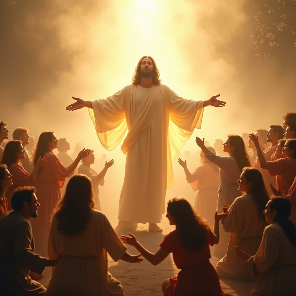 Christ's Triumphant Return in Golden Light