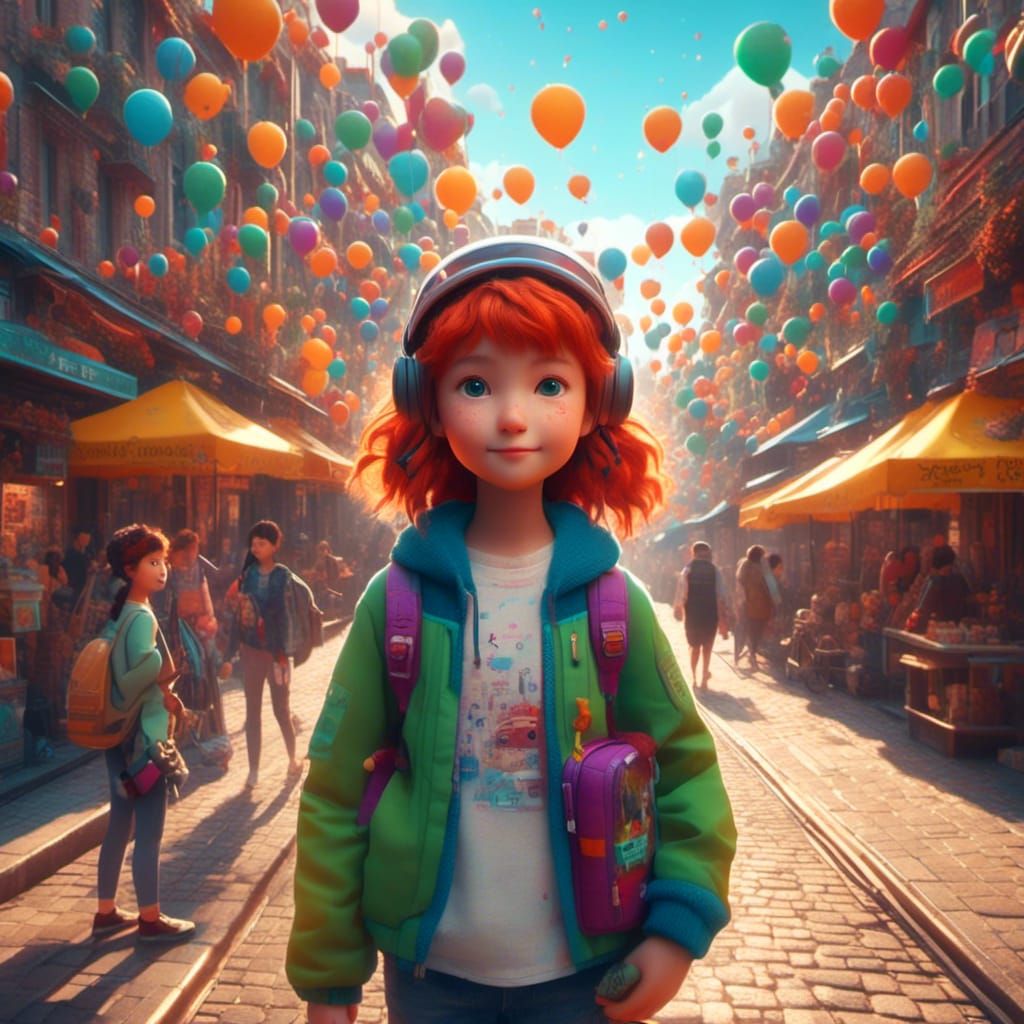 Walking through town