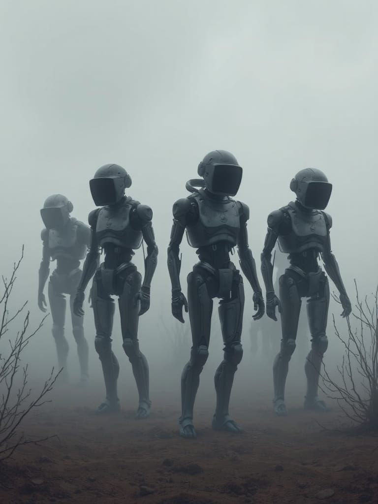 Post-Apocalyptic Androids in the Mist