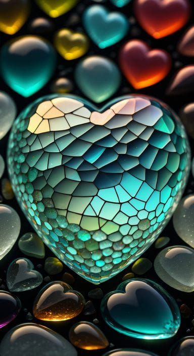 Heart-shaped Seaglass