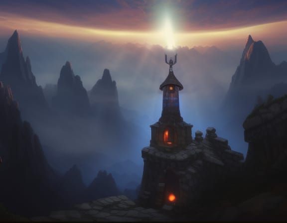 Dwarven Watch Tower with Command Beacon