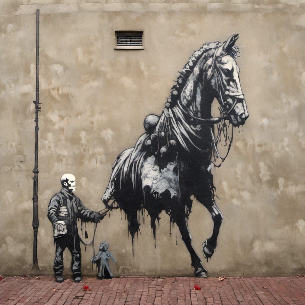 Banksy-Style Bakhmut: Strong Emotional Expression