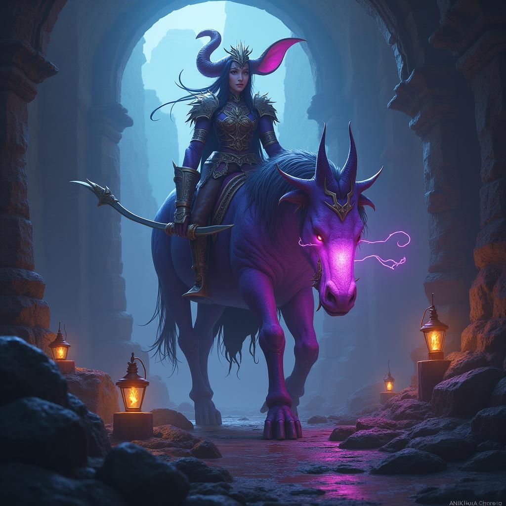 Fantasy Marketing Image with Social Media Icons