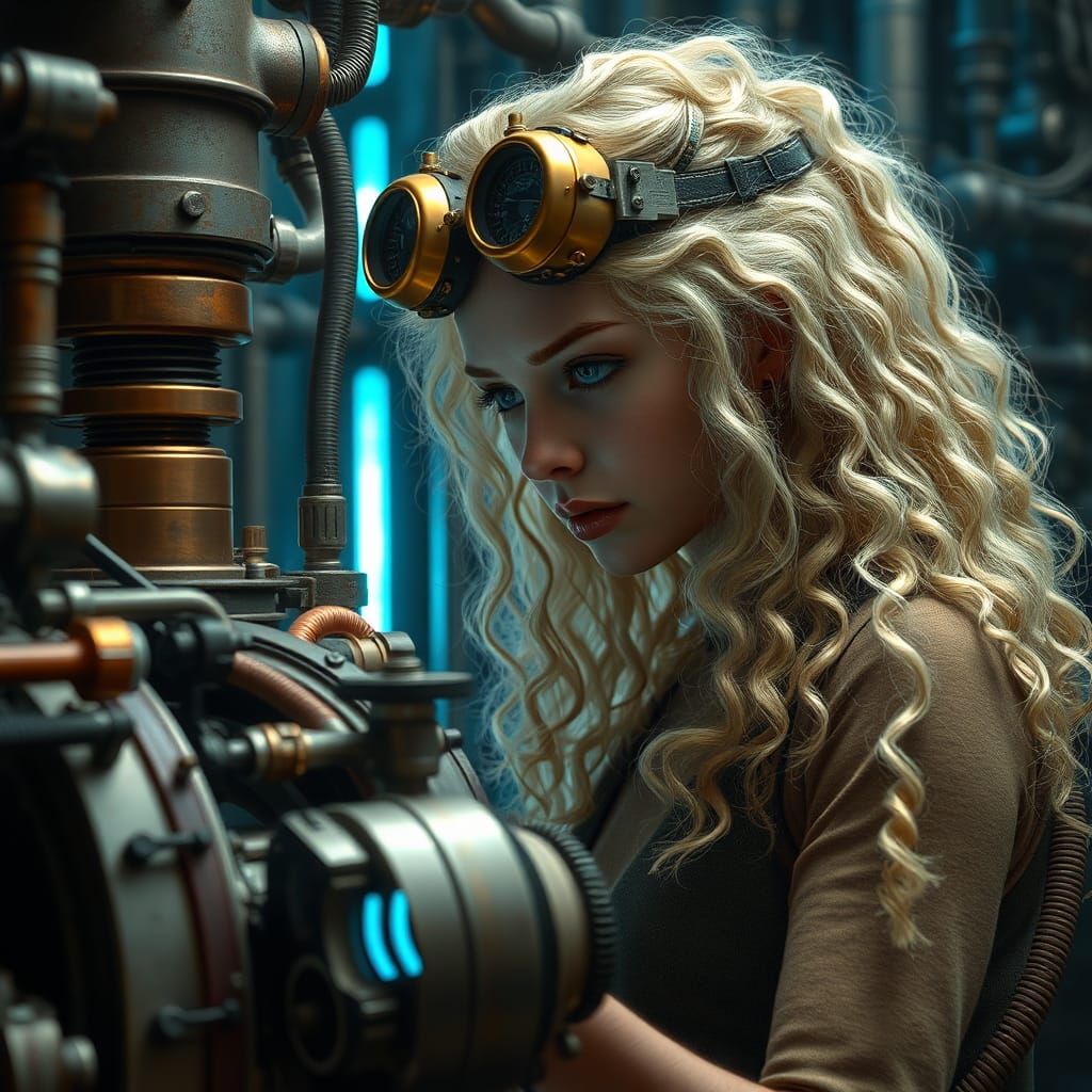 Steampunk Engineer and Sci-Fi Engine