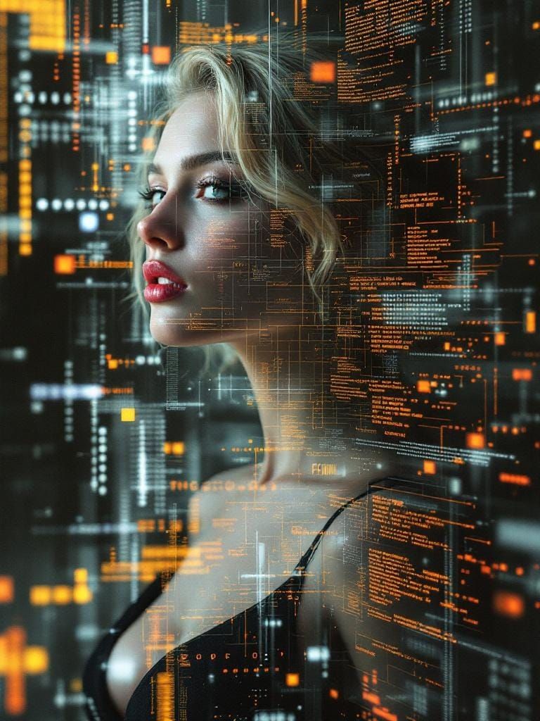 Digital Artifacts Reveal Reality's Code in Glitch Photograph...