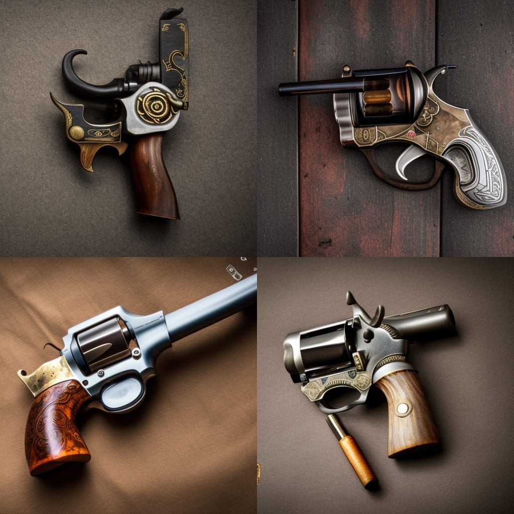 Runed Dwarven Revolver: Professional Photography