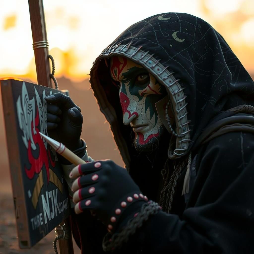 Fire Nation Prince Amidst Volcanic Landscape