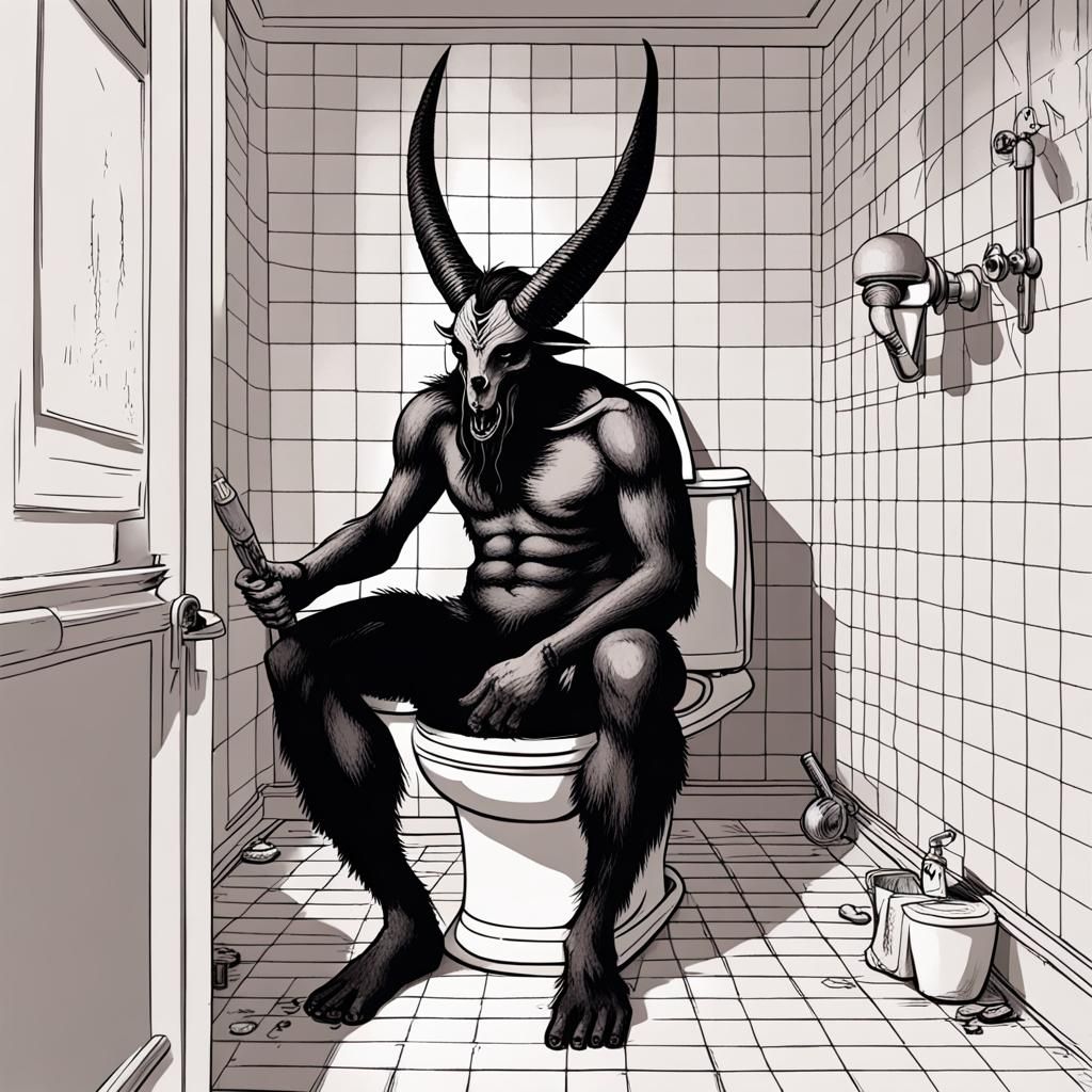 Baphomet on the Toilet: An AI Interpretation